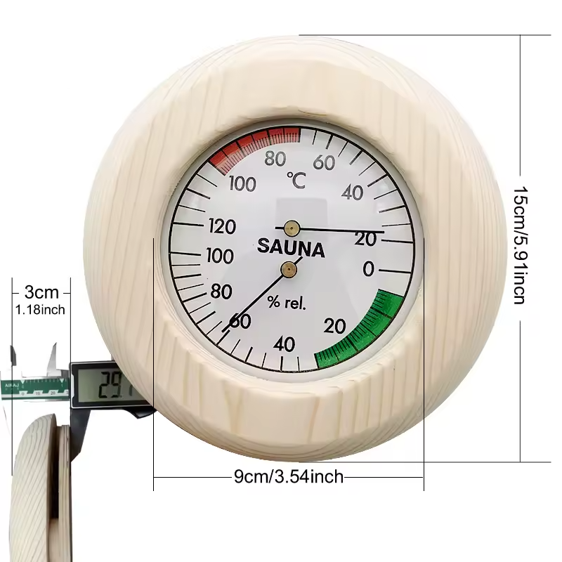 Termo-Hygrometer för Bastu